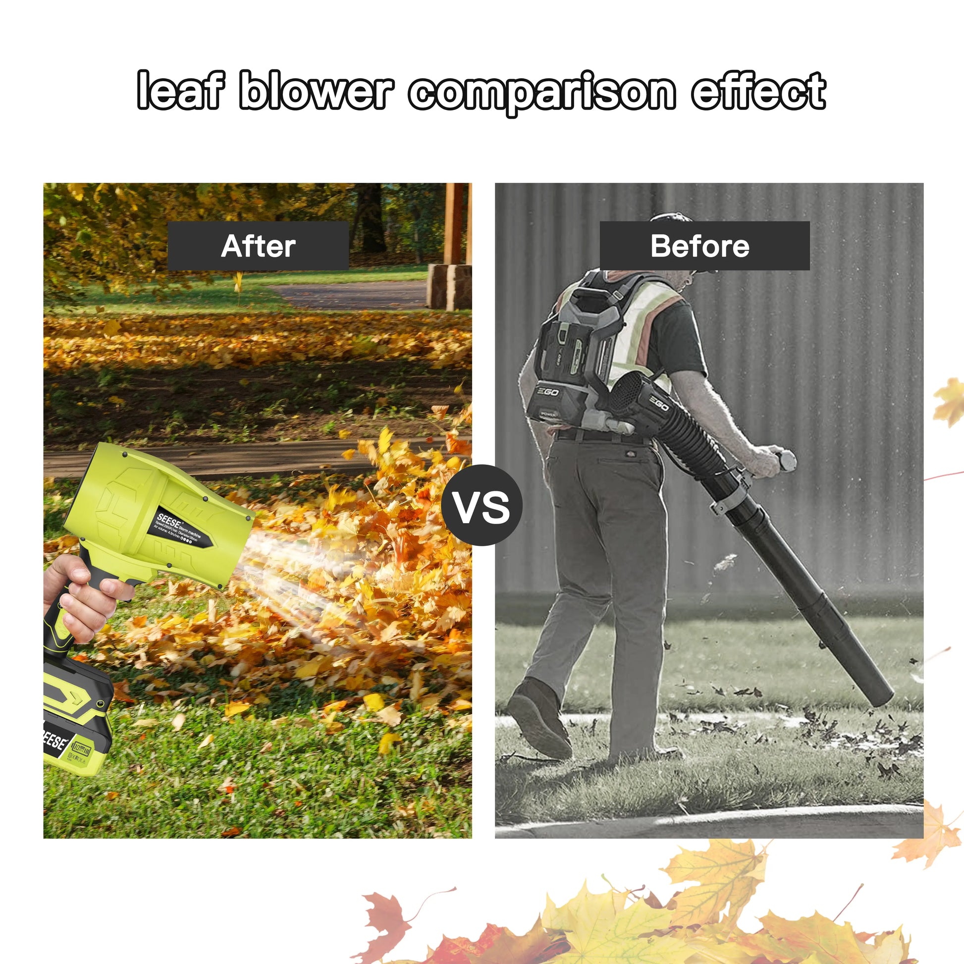 Seese Turbo Jet Blower - Powerful Cordless Leaf Blower & Air Duster for Home & Garden - Perfect Father's Day Gift!