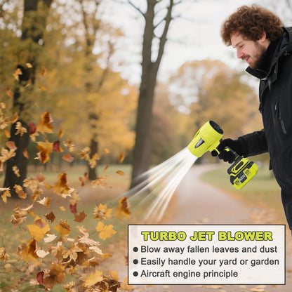 Seese Turbo Jet Blower - Powerful Cordless Leaf Blower & Air Duster for Home & Garden - Perfect Father's Day Gift!