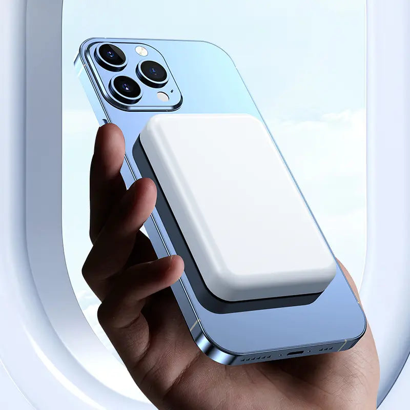 5000mAh Magnetic Power Bank for iPhone 12-17 Series - Perfect for MagSafe Cases & No Case - Portable Wireless Charger - Ideal Father's Day Gift