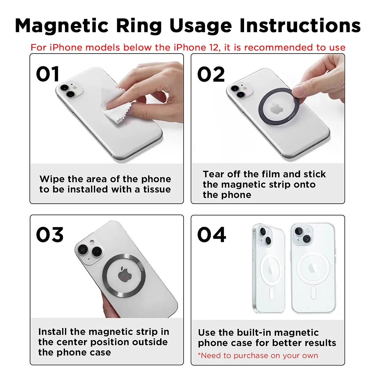 5000mAh Magnetic Power Bank for iPhone 12-17 Series - Perfect for MagSafe Cases & No Case - Portable Wireless Charger - Ideal Father's Day Gift